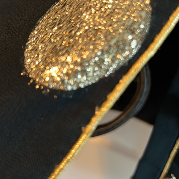 Rare boutique Lined black/metallic gold jacket. - Picture 5 of 5